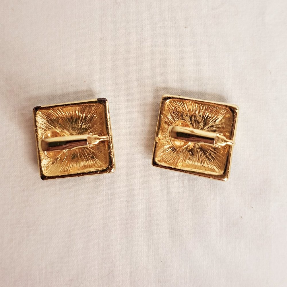 Set of 2 VINTAGE 80S Statement Clip Earrings - Picture 6 of 6